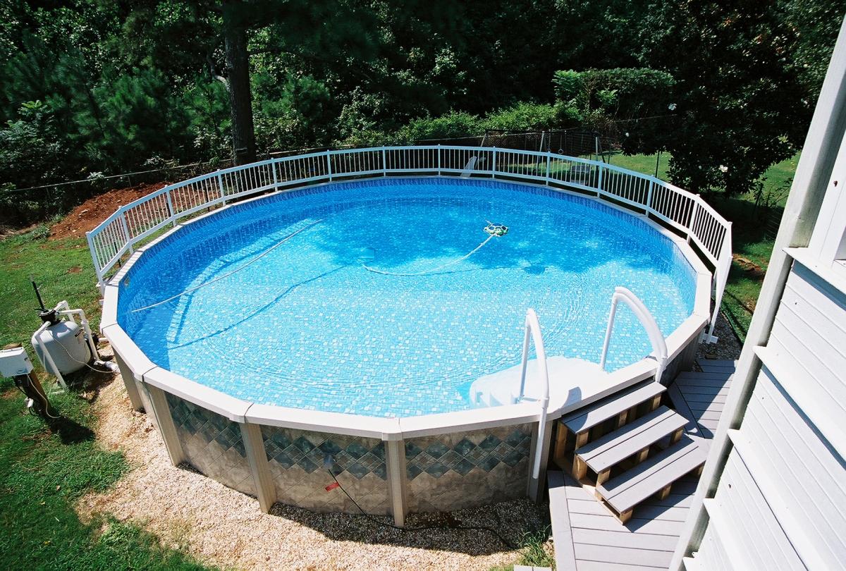 Installed Aboveground Pool Gallery Doughboy Brand Aboveground Pools, installation by Brown's